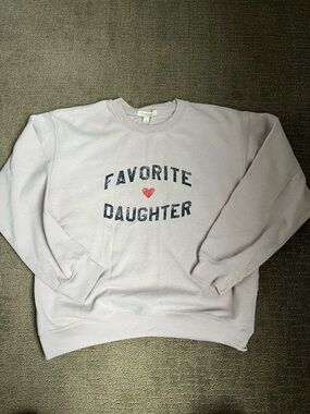 Favorite Daughter Pale Lavender Pullover Sweatshirt